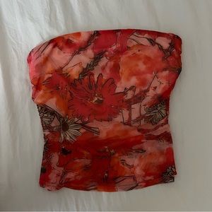 NWOT Floral Tiger Mist Harriet Tube Top Size Small